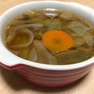 余った野菜スープ